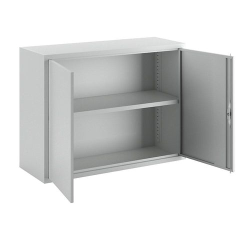 4055479002105 - Hängeschrank 2 Vollblechtüren Rückwand glatt 1 verstellbarer Boden Zylinderschloss BxTxH 800x300x600 mm ral 7035 4055479002105 - Hängeschrank 2 Vollblechtüren Rückwand glatt 1 verstellbarer Boden Zylinderschloss BxTxH 800x300x600 mm ral 7035