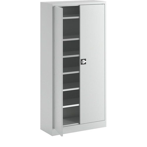 4061753008862 - eurokraft pro Flügeltürschrank aus Stahlblech HxBxT 1950 x 950 x 400 mm 6 Fachböden lichtgrau RAL 7035 4061753008862 - eurokraft pro Flügeltürschrank aus Stahlblech HxBxT 1950 x 950 x 400 mm 6 Fachböden lichtgrau RAL 7035