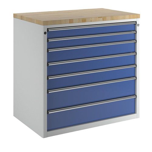 4014641106232 - Schrank für Material- und Werkzeugausgabetheke 2 Schubladen 90 mm 3 Schubladen 120 mm 2 Schubladen 180 mm grau blau ANKE 4014641106232 - Schrank für Material- und Werkzeugausgabetheke 2 Schubladen 90 mm 3 Schubladen 120 mm 2 Schubladen 180 mm grau blau ANKE