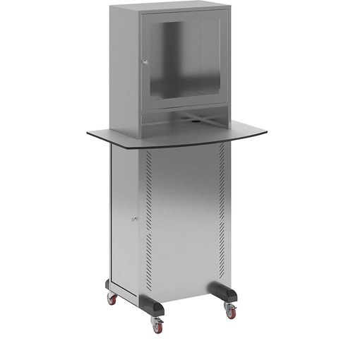 4061753033512 - eurokraft pro Edelstahl-PC-Schrank mit Arbeitsplatte BxT 900 x 600 mm HxBxT 1625 x 600 x 350 mm 4061753033512 - eurokraft pro Edelstahl-PC-Schrank mit Arbeitsplatte BxT 900 x 600 mm HxBxT 1625 x 600 x 350 mm
