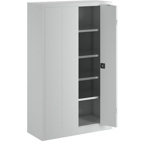 4055479003454 - - Falttürenschrank Vollblechtüren 4 verzinkte Böden BxTxH 1200x500x1950 mm ral 7035 4055479003454 - - Falttürenschrank Vollblechtüren 4 verzinkte Böden BxTxH 1200x500x1950 mm ral 7035