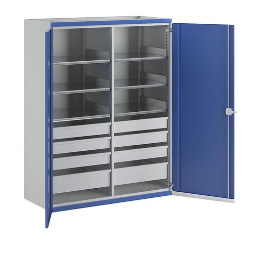 4014641089337 - Schwerlastschrank JUMBO mit Trennwand 8 Schubladen à 6 x 120 2 x 180 mm HxBxT 1950 x 1484 x 690 mm ANKE 4014641089337 - Schwerlastschrank JUMBO mit Trennwand 8 Schubladen à 6 x 120 2 x 180 mm HxBxT 1950 x 1484 x 690 mm ANKE