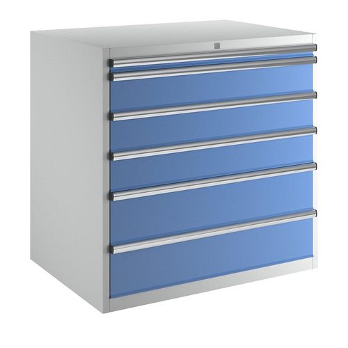 4061753044839 - eurokraft pro Schubladenschrank Höhe x Breite x Tiefe 1000 x 1023 x 725 mm Schubladen 1 x 50 3 x 150 2 x 200 mm 4061753044839 - eurokraft pro Schubladenschrank Höhe x Breite x Tiefe 1000 x 1023 x 725 mm Schubladen 1 x 50 3 x 150 2 x 200 mm