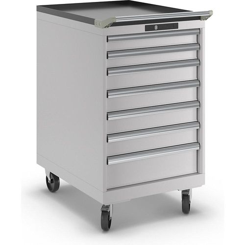 7612269000740 - LISTA Schubladenschrank Stahlblech HxB 990 x 564 mm 7 Schubladen fahrbar lichtgrau 7612269000740 - LISTA Schubladenschrank Stahlblech HxB 990 x 564 mm 7 Schubladen fahrbar lichtgrau