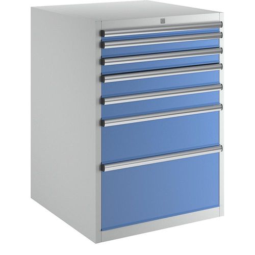 4061753044822 - eurokraft pro Schubladenschrank Höhe x Breite x Tiefe 1000 x 717 x 725 mm Schubladen 1 x 50 2 x 75 2 x 100 1 x 200 1 x 300 mm 4061753044822 - eurokraft pro Schubladenschrank Höhe x Breite x Tiefe 1000 x 717 x 725 mm Schubladen 1 x 50 2 x 75 2 x 100 1 x 200 1 x 300 mm