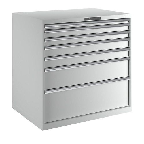 7612269044904 - LISTA Schubladenschrank 7 Schubladen BxTxH 1023 x 725 x 1000 mm lichtgrau 7612269044904 - LISTA Schubladenschrank 7 Schubladen BxTxH 1023 x 725 x 1000 mm lichtgrau