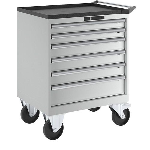 7612269063318 - LISTA Schubladenschrank fahrbar BxTxH 717 x 572 x 962 mm Schubladen 2 x 75 3 x 100 1 x 150 mm lichtgrau 7612269063318 - LISTA Schubladenschrank fahrbar BxTxH 717 x 572 x 962 mm Schubladen 2 x 75 3 x 100 1 x 150 mm lichtgrau