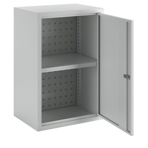 4055479002082 - Hängeschrank Höhe 600 mm mit Vollblechtür en Breite 400 mm gelochte Rückwand grau Pavoy 4055479002082 - Hängeschrank Höhe 600 mm mit Vollblechtür en Breite 400 mm gelochte Rückwand grau Pavoy