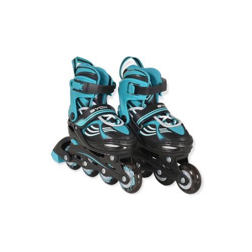 3800146228156 - Byox Inliner 2 in 1 Double blau Rollschuhe PU-Rollen ABEC-5 Lager verstellbar M (Gr 34-38)