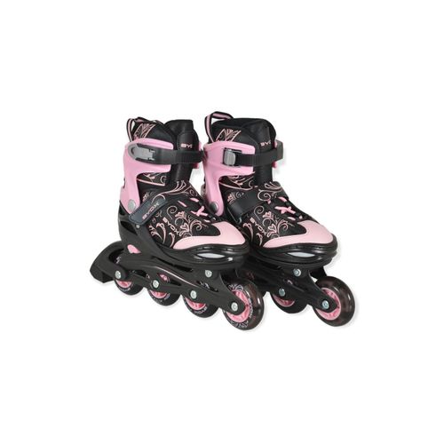 3800146228101 - Byox Inliner 2 in 1 Double pink Rollschuhe PU-LED-Räder verschiedene Größen S (Gr30-33)