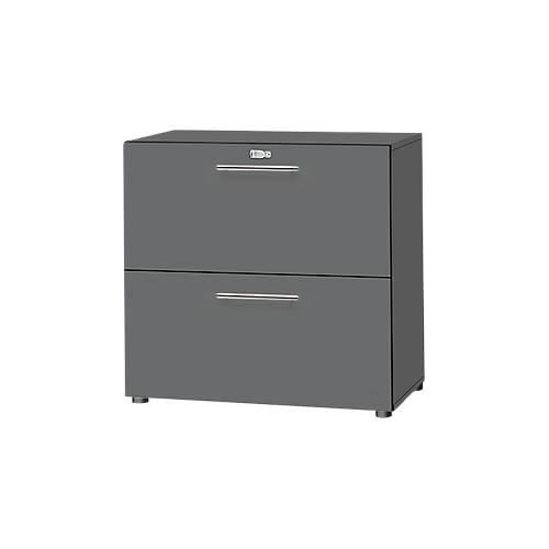 4251898811353 - Schäfer Shop Select HR-Schrank Start Off 2 OH abschließbar B 800 x T 420 x H 788 mm Holz graphit graphit 4251898811353 - Schäfer Shop Select HR-Schrank Start Off 2 OH abschließbar B 800 x T 420 x H 788 mm Holz graphit graphit