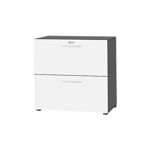 4250510813102 - Schäfer Shop Select Hängeregistraturschrank SET UP 2 HR-Schübe abschließbar B 800 x T 420 x H 788 mm graphit weiß 4250510813102 - Schäfer Shop Select Hängeregistraturschrank SET UP 2 HR-Schübe abschließbar B 800 x T 420 x H 788 mm graphit weiß