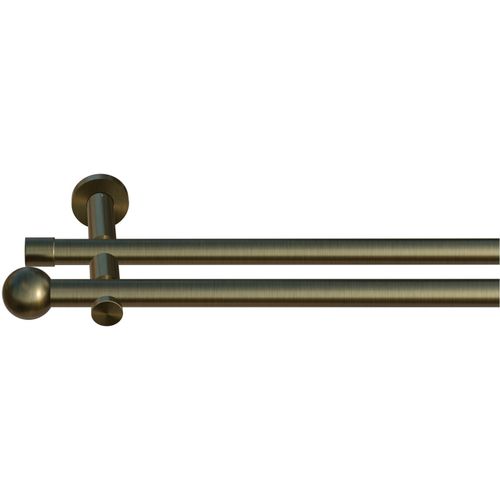 4068585006462 - Gardinenstange INDEKO Colombes Gardinenstangen Gr L 340 cm 1 St 2 läufig silberfarben (messing antik) Gardinenstangen nach Maß 4068585006462 - Gardinenstange INDEKO Colombes Gardinenstangen Gr L 340 cm 1 St 2 läufig silberfarben (messing antik) Gardinenstangen nach Maß