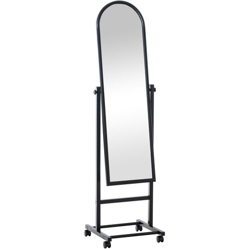 4251756446048 - Standspiegel Evoir mit Laufrollen I Stehspiegel 151x39 cm I Wohnzimmer Und Schlafzimmer I Neigbar 360° Drehbar I Spiegel Mit Rollen 4251756446048 - Standspiegel Evoir mit Laufrollen I Stehspiegel 151x39 cm I Wohnzimmer Und Schlafzimmer I Neigbar 360° Drehbar I Spiegel Mit Rollen