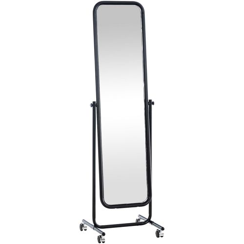 4251756446024 - Standspiegel Medusa Eckig I Rechteckig 166x48cm I Kippbar Und 360° Drehbar Rollen Mit Stoppfunktion Metallrahmen Für Wohnzimmer Und Flur