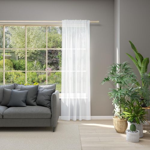 4006470519536 - Vorhang NEUTEX FOR YOU Allure Gardinen Gr 195 cm Multifunktionsband 140 cm weiß (reinweiß) Schal mit Multifunktionsband Breite 140 cm nach Maß