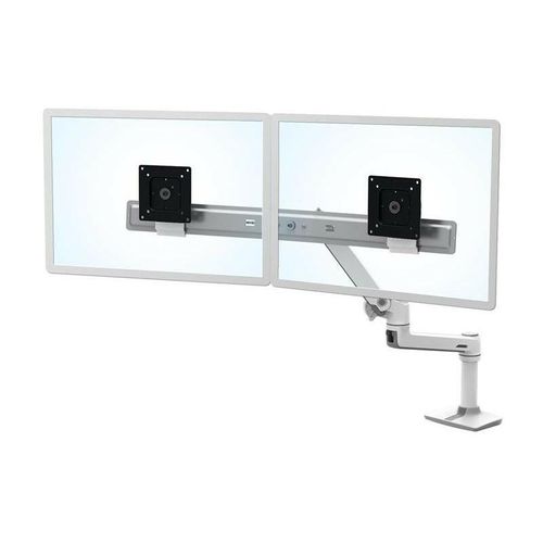 0698833058208 - LX Dual Arm Direct Desk Mount 2fach Monitor-Tischhalterung 381 cm (15) - 635 cm (25) Weiß Höhenverstellbar Drehbar Neigbar Schwenkbar