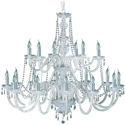 5013874179630 - Hale - 18 Light Crystal Chandelier Chrome Finish E14 - Searchlight