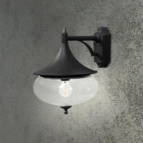 7318305817500 - Konstsmide Lighting - Konstsmide Libra Outdoor Classic Dome Matt Black Down Wall IP23