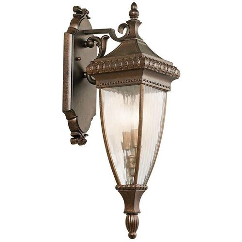 5024005241010 - Elstead - Kichler KL-VENETIAN2-M Wandleuchte Venetian Rain 2xE14 60W Metall Bronze gebürstet Regenglas H641cm B184cm IP44 dimmbar