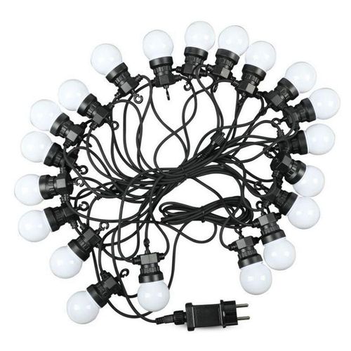 3800157637503 - Vtac - v-tac VT-71020 05W Birne led kaltweiß 6000K String Licht anschließbar pin 10M mit Glühbirne Eu Stecker - sku 7440 - Weiß