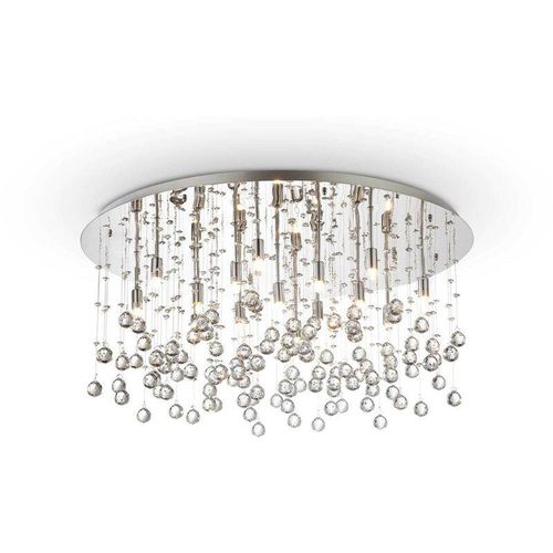 8021696077819 - Ideal Lux - Moonlight - 15 Light Extra Large Semi Flush Deckenanhänger Chrom G9