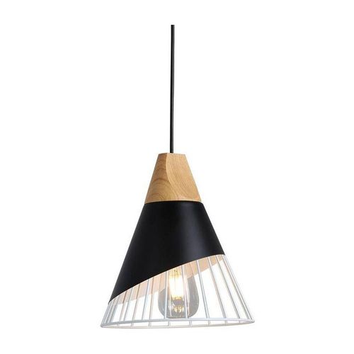 8435427130047 - Barcelona Led - Skandi Hängeleuchte ador aus Metall und Holz - schwarz