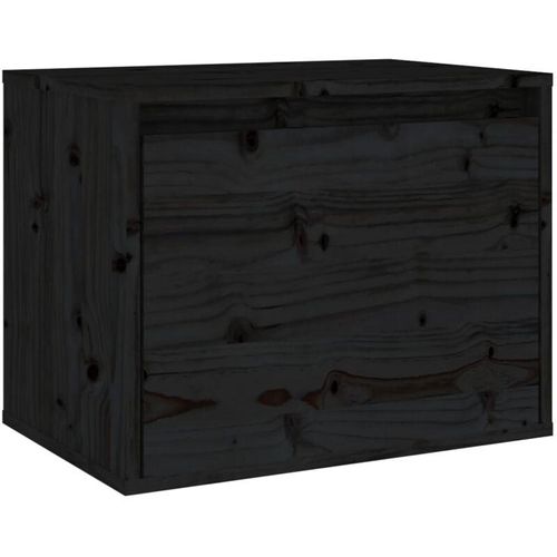 8720286840351 - Bonnevie - Wandschrank Badschrank Schwarz 45x30x35 cm Massivholz Kiefer vidaXL 8720286840351 - Bonnevie - Wandschrank Badschrank Schwarz 45x30x35 cm Massivholz Kiefer vidaXL