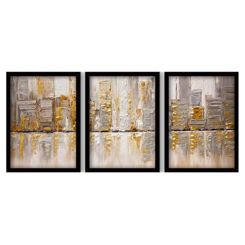 8682870148758 - Wandbild »Wallxpert Goldfarbenen Art 3 Stück 35 x 45 cm« 8682870148758 - Wandbild »Wallxpert Goldfarbenen Art 3 Stück 35 x 45 cm«