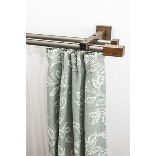 9002777400992 - Gardinenschiene GARESA Cubus Quader Innenlauf Gardinenstangen Gr L 360 cm 1 St 2 läufig braun (chromfarben nussbaum) Gardinenschienen Innenlauf-Vorhanggarnitur verlängerbar Holz-Aluminium 9002777400992 - Gardinenschiene GARESA Cubus Quader Innenlauf Gardinenstangen Gr L 360 cm 1 St 2 läufig braun (chromfarben nussbaum) Gardinenschienen Innenlauf-Vorhanggarnitur verlängerbar Holz-Aluminium