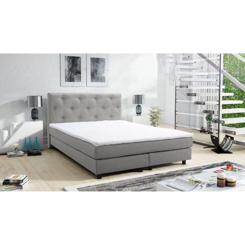 4260304598436 - Boxspringbett Boxbett Glenn 1 Chester Hotelbett 140x200 Bett Topper hellgrau 4260304598436 - Boxspringbett Boxbett Glenn 1 Chester Hotelbett 140x200 Bett Topper hellgrau