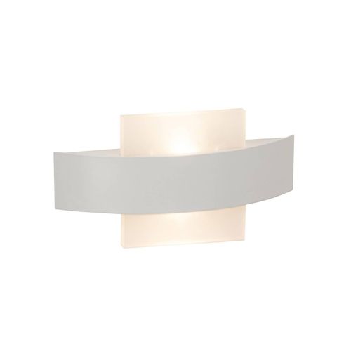 4004353216619 - Lampe Solution led Wandleuchte 26cm quadratisch weiß 2x 35W led integriert (cob) (335lm 3000K) Lichtauslass nach oben und unten - weiß - Brilliant