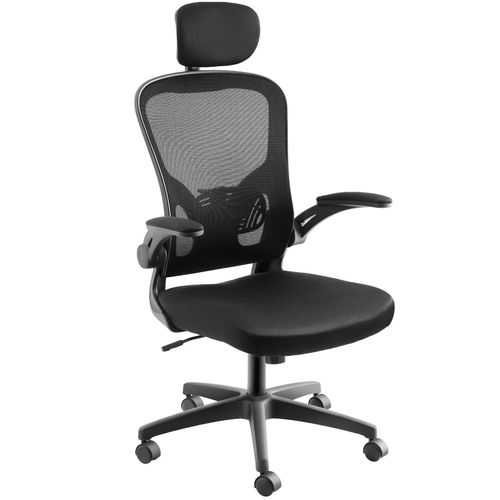4061173262363 - tectake® - Bürostuhl - Ergonomischer Chefsessel - Kopfstütze - Drehstuhl - Stufenlos verstellbare Sitzhöhe - Höhenverstellbare Lendenwirbelstütze - Armlehnen - Neigefunktion - schwarz 4061173262363 - tectake® - Bürostuhl - Ergonomischer Chefsessel - Kopfstütze - Drehstuhl - Stufenlos verstellbare Sitzhöhe - Höhenverstellbare Lendenwirbelstütze - Armlehnen - Neigefunktion - schwarz
