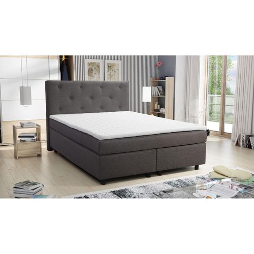 4262354970927 - Küchen Preisbombe - Boxspringbett 140x200 Hotelbett Bonellfederkern Bett Topper Paxos 2 Chester Grau 4262354970927 - Küchen Preisbombe - Boxspringbett 140x200 Hotelbett Bonellfederkern Bett Topper Paxos 2 Chester Grau