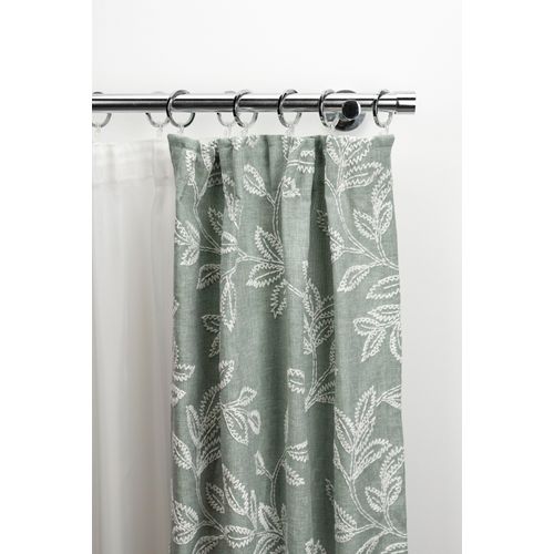 9002777433426 - Gardinenstange GARESA EASY Gardinenstangen Gr B L 66 cm x 420 cm Ø 20 mm 1 St 2 läufig grau (chromfarben) Kinder Gardinenstangen für Vorhanggarnitur verlängerbar Wandmont Endkappe Alu mit Ringe