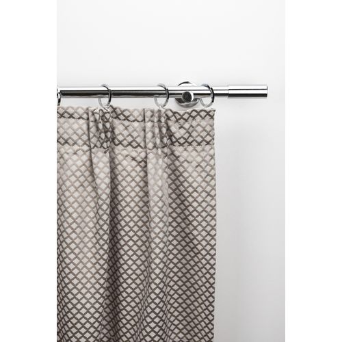 9002777425933 - Gardinenstange GARESA EASY Gardinenstangen Gr B L 64 cm x 580 cm Ø 20 mm 1 St 1 läufig grau (chromfarben) Kinder Gardinenstangen für Vorhanggarnitur verlängerbar Wandmontage Aluminium mit Ringe