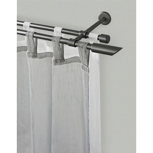 9002777321853 - Gardinenstange GARESA ZYLI Gardinenstangen Gr L 440 cm Ø 16 mm 2 läufig grau (graphit) Kinder Gardinenstangen für Vorhanggarnitur verlängerbar Knopf abgeschrägt ohne Ringe 9002777321853 - Gardinenstange GARESA ZYLI Gardinenstangen Gr L 440 cm Ø 16 mm 2 läufig grau (graphit) Kinder Gardinenstangen für Vorhanggarnitur verlängerbar Knopf abgeschrägt ohne Ringe