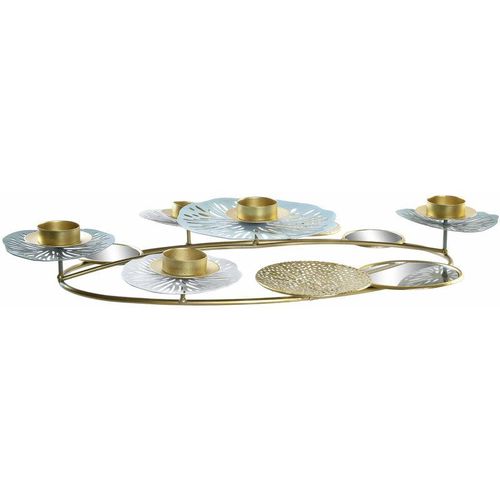 8424001964710 - Dkd Home Decor - Candelabra Metall Mirror 54x33x8 Doré Spiegel Nenufar Metallmaterial Multicolor -Farbfamilie Laterne und Details Details