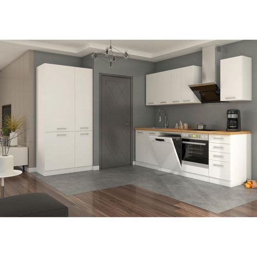 4260304596555 - Küche Eko White 240 + 100cm weiß Küchenzeile Küchenblock Einbauküche Singleküche 4260304596555 - Küche Eko White 240 + 100cm weiß Küchenzeile Küchenblock Einbauküche Singleküche