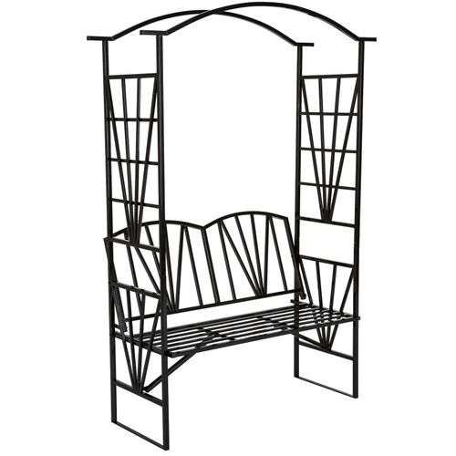 4260182875919 - tectake® Rosenbogen aus Stahl stabiler Halt 114 x 42 x 210 cm 4260182875919 - tectake® Rosenbogen aus Stahl stabiler Halt 114 x 42 x 210 cm