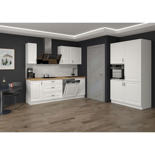 4262354973225 - Landhaus Küche Stilo Weiß 230 + 120 cm Küchenzeile Küchenblock Einbauküche 4262354973225 - Landhaus Küche Stilo Weiß 230 + 120 cm Küchenzeile Küchenblock Einbauküche