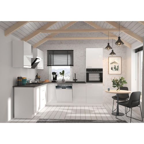 4262354974444 - Küche Lara Weiß Weiß 210x260 cm Küchenzeile Einbauküche Eckküche Winkelküche 4262354974444 - Küche Lara Weiß Weiß 210x260 cm Küchenzeile Einbauküche Eckküche Winkelküche