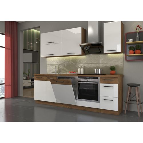 4260304599914 - Küche VIGO Basic Weiß Hochglanz Lancelot 240 Küchenzeile Küchenblock Einbauküche 4260304599914 - Küche VIGO Basic Weiß Hochglanz Lancelot 240 Küchenzeile Küchenblock Einbauküche