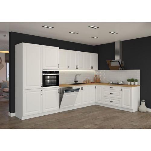 4262354973218 - Landhaus Küche Stilo Weiß 350x210cm Küchenzeile Einbauküche Eckküche Winkelküche 4262354973218 - Landhaus Küche Stilo Weiß 350x210cm Küchenzeile Einbauküche Eckküche Winkelküche