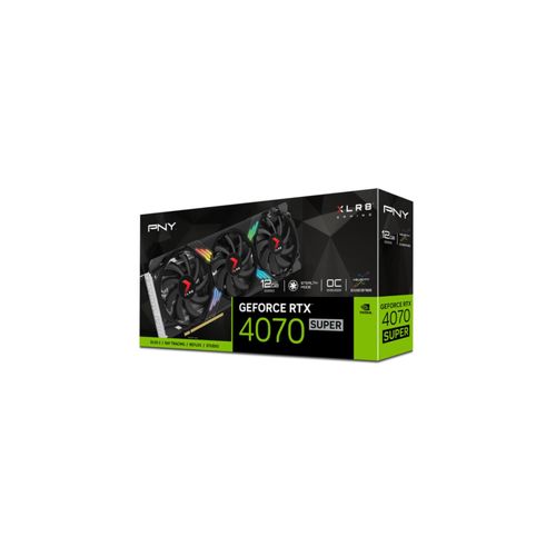 0751492786407 - PNY Grafikkarte Nvidia GeForce RTX 4070 Super VERTO XLR8 GAMING OC 12 GB GDDR6X-RAM PCIe x16 HDMI® DisplayPort NVIDIA G-Sync Übertaktet   Overclocked