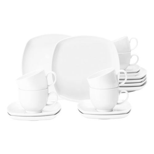 4052212122489 - Kaffeeservice SELTMANN WEIDEN Geschirr-Set Service Lido Geschirr-Sets Gr 18 tlg weiß Geschirr-Sets für 6 Personen harmonische Formensprache Made in Germany 18 Teile 4052212122489 - Kaffeeservice SELTMANN WEIDEN Geschirr-Set Service Lido Geschirr-Sets Gr 18 tlg weiß Geschirr-Sets für 6 Personen harmonische Formensprache Made in Germany 18 Teile