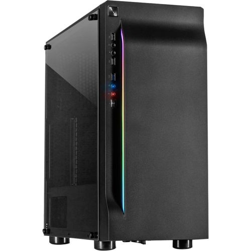 4260455645034 - A-3411 Creek - RGB Midi-Tower PC-Gehäuse Schwarz Staubfilter Seitenfenster Integrierte Beleuchtung 4260455645034 - A-3411 Creek - RGB Midi-Tower PC-Gehäuse Schwarz Staubfilter Seitenfenster Integrierte Beleuchtung