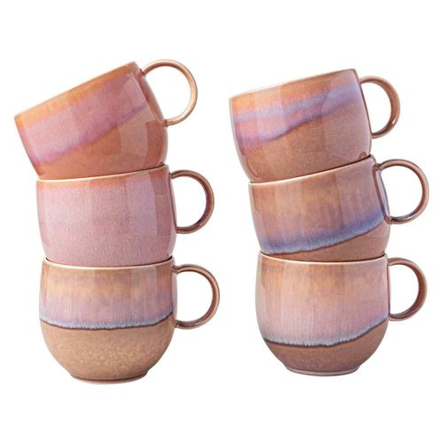 4057743174730 - like by Villeroy & Boch Henkelbecher Perlemor Coral 290 ml 6er Set