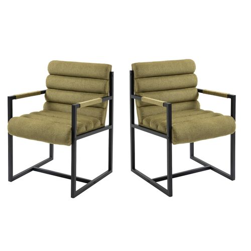 4250240265806 - 2er Set Esszimmerstuhl Vardo Küchenstuhl Lounge Sessel Polsterstuhl Stühle khaki 4250240265806 - 2er Set Esszimmerstuhl Vardo Küchenstuhl Lounge Sessel Polsterstuhl Stühle khaki