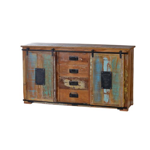 4059865162985 - Sideboard Jupiter Altholz Kommode Wohnzimmer Esszimmer Schubladen Schrank